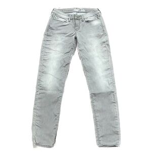 Denizen from Levi’s Low Rise Gray Jeggings Skinnies Faded Sz 7 W28 Indie Sleaze